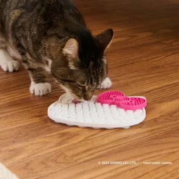 Hello Kitty and Friends Hello Kitty Lick Mat - Lick Mat for Pets with Character Design and Removable Pink Bow