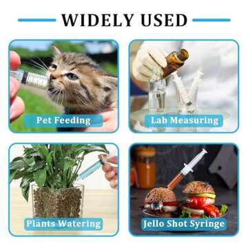 10ml Plastic Syringe Set - Perfect for Crafts and Pets