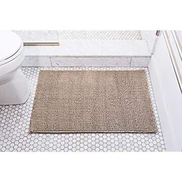 Klickpick Designs Thick Plush Bath Mats Soft Bath Mat Chenille Washable Bath Rugs Microfiber Shaggy ...