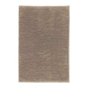 Klickpick Designs Thick Plush Bath Mats Soft Bath Mat Chenille Washable Bath Rugs Microfiber Shaggy Non Slip Bathroom Rug Anti Slip Absorbent Bath Rug Carpet with Non Skid Backing (24" x 35", Beige)