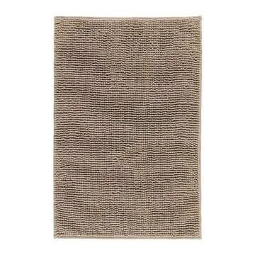 Klickpick Designs Thick Plush Bath Mats Soft Bath Mat Chenille Washable Bath Rugs Microfiber Shaggy Non Slip Bathroom Rug Anti Slip Absorbent Bath Rug Carpet with Non Skid Backing (24" x 35", Beige)