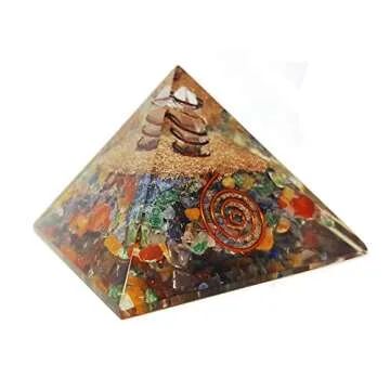 people crystals 7 Chakra Crystal Orgone Pyramid Kit/EMF Protection Meditation Yoga Energy Generator