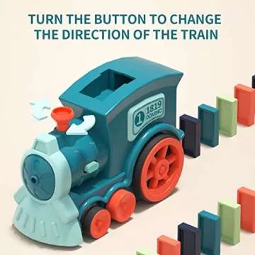 B-Qtech Domino Train Toy Set for Creative Kids 3-8