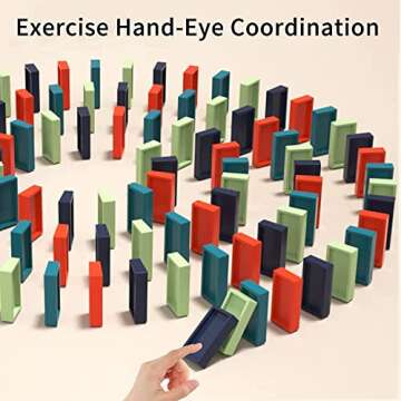 B-Qtech Domino Train Toy Set for Creative Kids 3-8