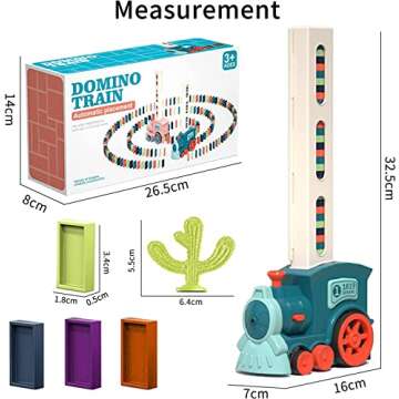 B-Qtech Domino Train Toy Set for Creative Kids 3-8