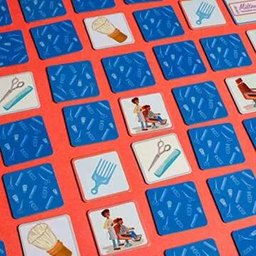 Upbounders - A Day at The Barbershop - Toddler Memory Matching Card Games for Kids - Montessori Learning Toy with African American Boy (Age 3+)