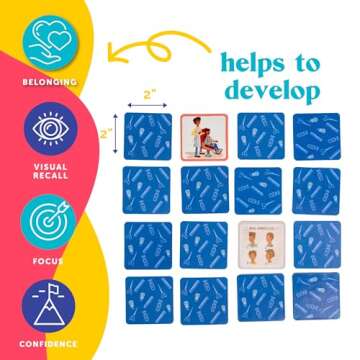 Upbounders - A Day at The Barbershop - Toddler Memory Matching Card Games for Kids - Montessori Learning Toy with African American Boy (Age 3+)