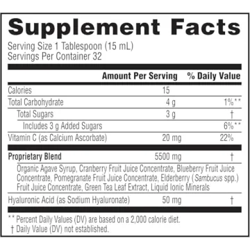 NeoCell Hyaluronic Acid Liquid with Vitamin C - 16 Fl Oz