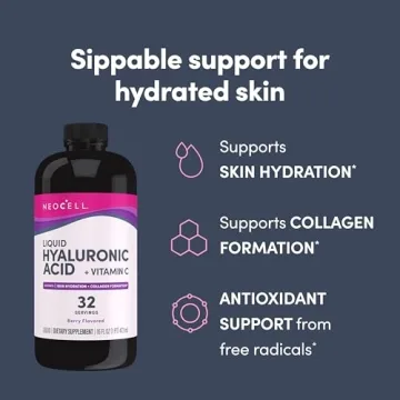 NeoCell Hyaluronic Acid Liquid with Vitamin C - 16 Fl Oz