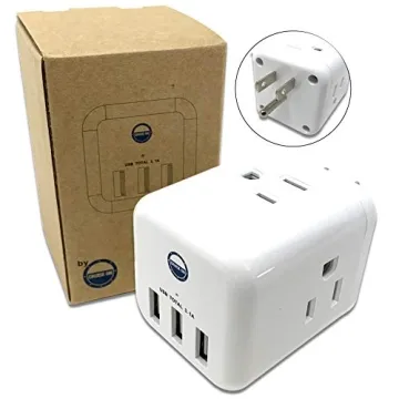 Compact Cruise Power Strip: 6 Outlets & 3 USB Ports for Easy Charging