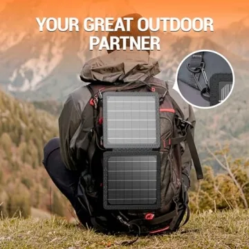 GOODaaa 10W Solar Charger - Waterproof, Portable, Dual USB