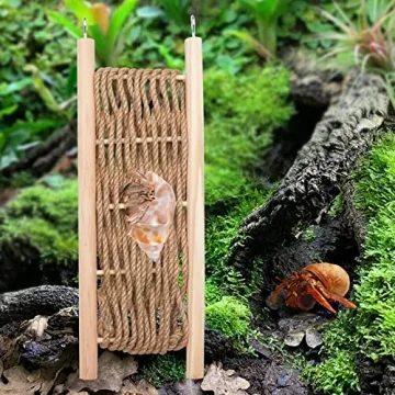 Jinkoozz Hermit Crab Climbing Ladder for Small Animals