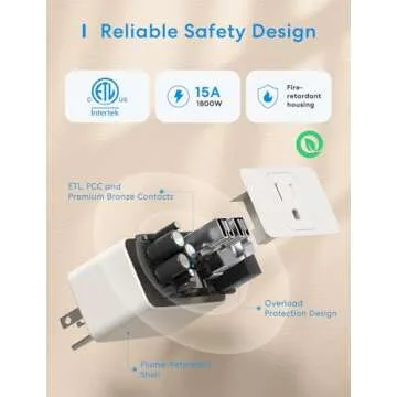 Compact meross Smart Plug Mini with Voice Control & Scheduling