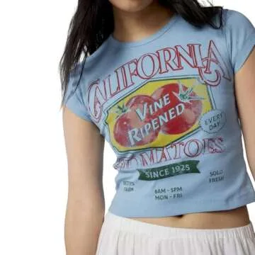 Y2K Cute Graphic Baby Tee - Stylish Crop Top for Women