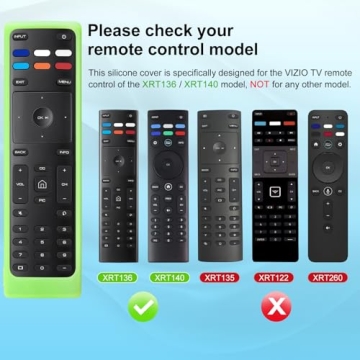 Chic Silicone Cover for Vizio Smart TV Remote XRT136/XRT140