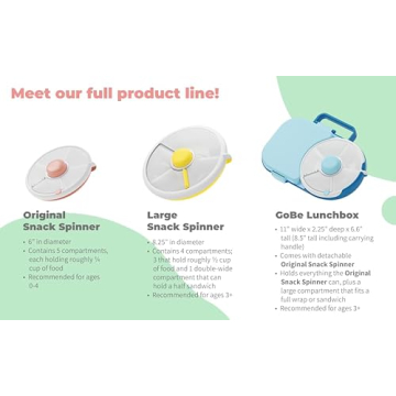 GoBe Kids Snack Spinner Bundle - Leakproof & Dishwasher Safe