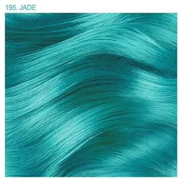 Adore Semi Permanent Hair Color - Vegan and Cruelty-Free Jade - 4 Fl Oz - 195 Jade (Pack of 1)