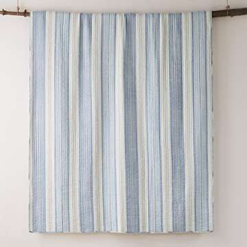 Levtex Home Ipanema Quilt Set - Coastal Blue and Taupe