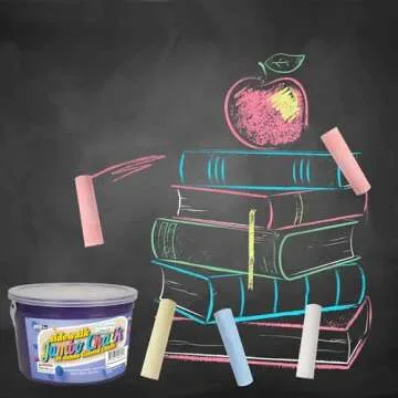 Vibrant ArtCreativity Jumbo Sidewalk Chalk for Kids