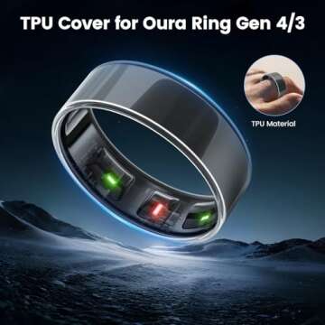 sylacor Ring Cover - Stylish TPU Protector for Oura Ring Gen 4/Oura Gen 3