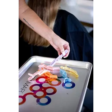 FRAMAR Pastel Alligator Hair Clips 10 Pack Salon Quality