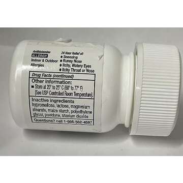 Cetirizine Antihistamine Tablets for 24 Hour Allergy Relief