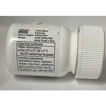 Cetirizine Antihistamine Tablets for 24 Hour Allergy Relief