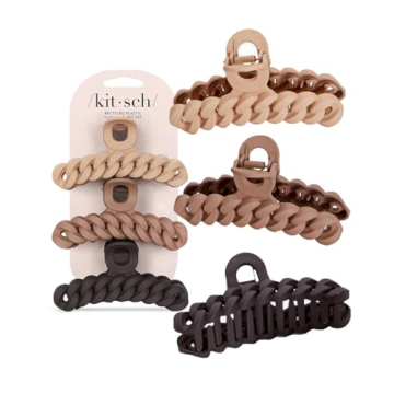 Kitsch Recycled Plastic Large Claw Clip Set – For Stylish and Sustainable Hair Solutions