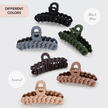 Kitsch Large Claw Clip Set for All Hair Types