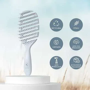 Ecoed Vented Detangling Brush for All Hair Types