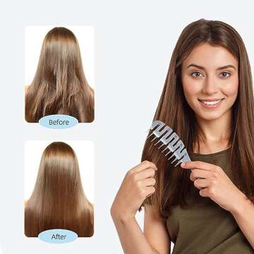 Ecoed Vented Detangling Brush for All Hair Types