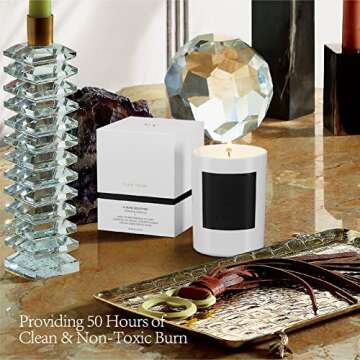 Luxury ESNA HOME Leather & Tobacco Candle for Gifting