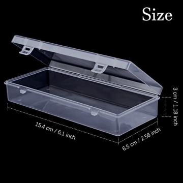 ZORRITA 6 Pack Clear Storage Containers for Organizing