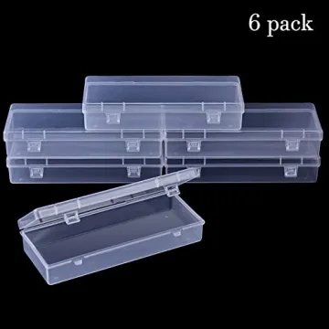 ZORRITA 6 Pack Clear Storage Containers for Organizing
