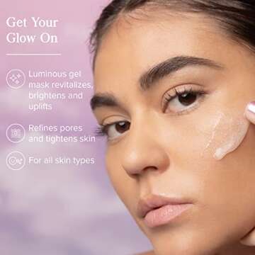 HERITAGE STORE Aura Glow Facial Mask, Brightening & Refining Treatment, All Skin Types, Exfoliating ...