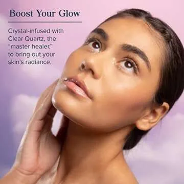 HERITAGE STORE Aura Glow Facial Mask, Brightening & Refining Treatment, All Skin Types, Exfoliating Gel Mask with AHA & Fruit Acids, Hyaluronic Acid, Sea Moss & Clear Quartz, Vegan, Paraben Free, 2oz