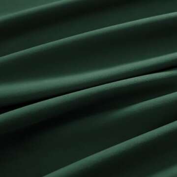 nanbowang Dark Green Velvet Curtains - 42 Inches Width 63 Inches Long Soft Curtains Rod Pocket Thermal Insulated Curtains Window Treatment for Bedroom 2 Panels