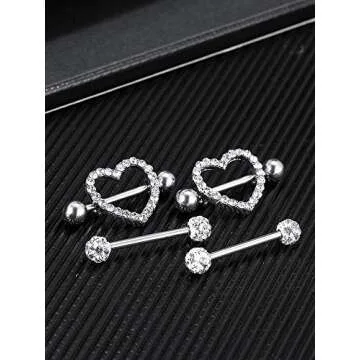 Stylish JOVITEC Stainless Steel Nipple Rings for All Occasions