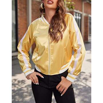Zeagoo Women’s Classic Bomber Jacket - Chic and Affordable