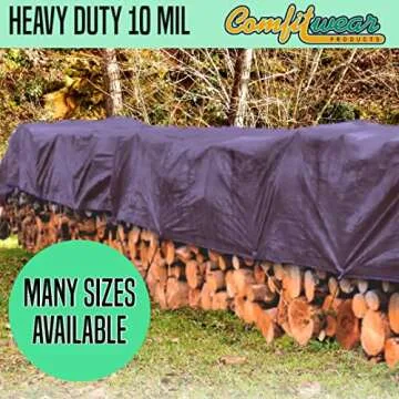 Comfitwear Heavy Duty Waterproof Tarp 20' x 20' for Outdoors