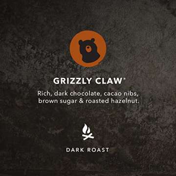 Kicking Horse Coffee, Grizzly Claw, Dark Roast, Whole Bean, 2.2 Pound - Certified Organic, Fairtrade...