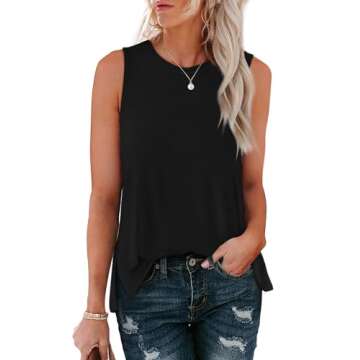 Stylish Black Tank Top for Women - Perfect for Summer