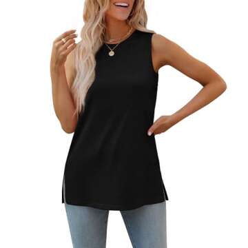 Stylish Black Tank Top for Women - Perfect for Summer