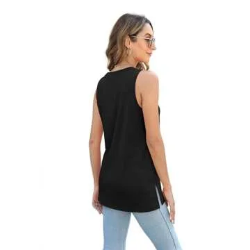 Stylish Black Tank Top for Women - Perfect for Summer