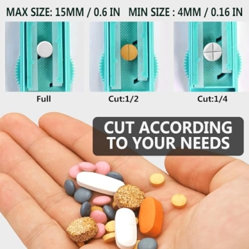 Johnbee Pill Cutter for Tiny and Larger Pills - Split Accurately
