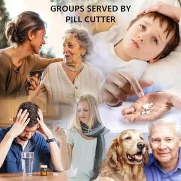 Johnbee Pill Cutter for Tiny and Larger Pills - Split Accurately