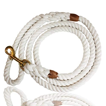 Durable Cotton Dog Leash for Comfortable Walks