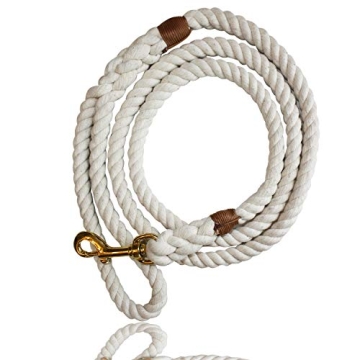 Durable Cotton Dog Leash for Comfortable Walks