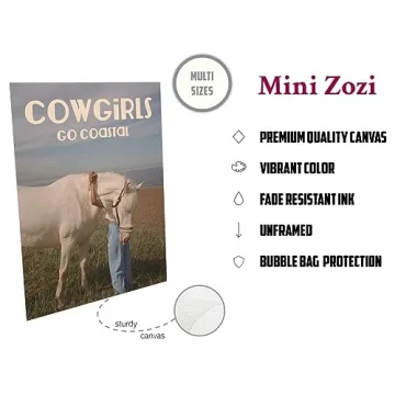 MINI ZOZI Coastal Cowgirl Wall Art Set of 6 Posters