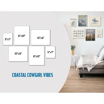 MINI ZOZI Coastal Cowgirl Wall Art Set of 6 Posters